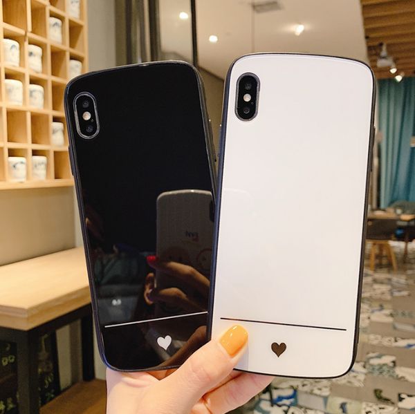 

for iphone xs max luxury designer phone case tpu touch slicone phone case huawei mate 20/30 heart style design cell phone cover
