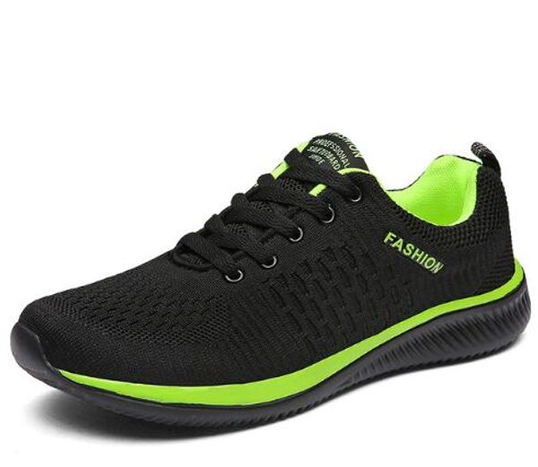 

2019 new net-eyed men's casual shoes tied to men's shoes light and comfortable breathing walk, Blue;gray