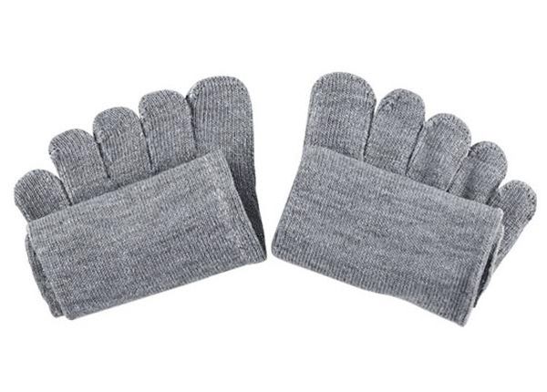 

wholesale- 1pair autumn winter warm style unisx men women five finger pure cotton toe sock 5 colors black/white/grey
