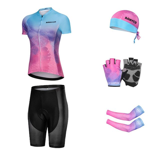 

mieyco cycling clothing roupa ciclismo cycling jersey set 2020 summer shirts women maillot bicycle uniform woman cyclist clothes, Black;blue