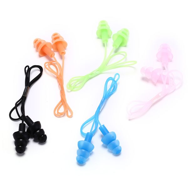 

1pcs 5 colors universal soft silicone swimming ear plugs earplugs pool accessories water sports swim ear plug