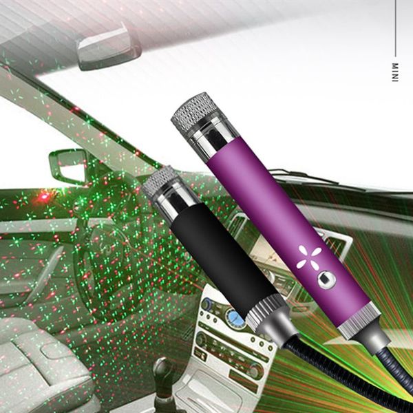 

car ambience panoramic starry sky projection lamp starry sky led roof red light glow interiors for car automobile decoration