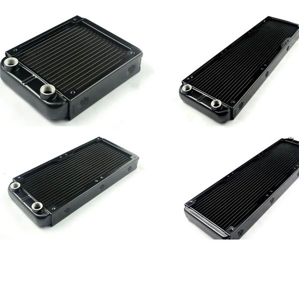 

Fancier Aluminum Water Cooled Radiator 120MM 240MM 360MM Heat Exchanger Black G1/4" Heat Sink Cooler