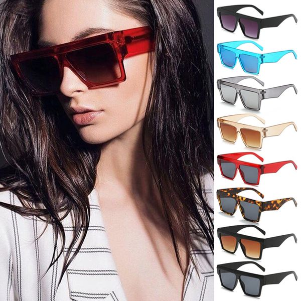 

classic oversized square sunglasses men fashion brand designer selling sunglasses women vintage oculos uv400 sun glasses, White;black
