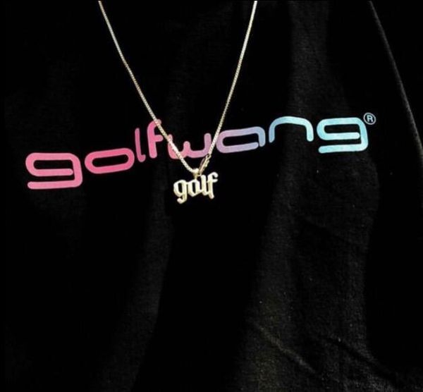

golf wang tyler the creator necklace hip-hop rap personality fashion men and women's floret letter necklaces