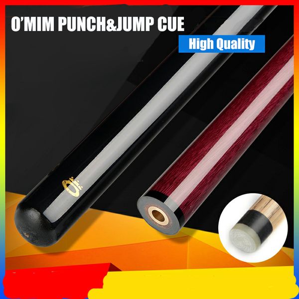 

o'min punch&jump cue 13.75mm crystal tip professional ash wood shaft billiard jump cue and break