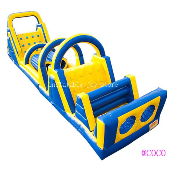 

sea shipment15m long inflatable obstacle course inflatable sport equipment outdoor commercial bouncer obstacle games baby play