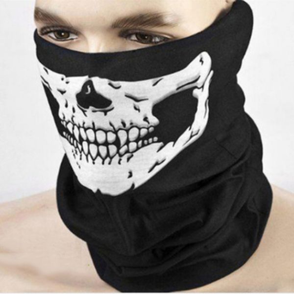 

bandana multi-functional protection skull bandana helmet camping halloween neck face scarf paintball ski sport headband hiking, Blue;gray