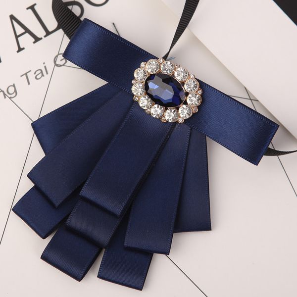 

fashion handmade stewardess professional bow tie men's business ladies formal dress collar flower british rhinestones bowtie, Blue;purple
