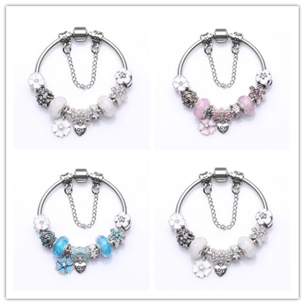 

stylish 3 color bubble beads diy bracelet suitable for pandora style charm jewelry, Black