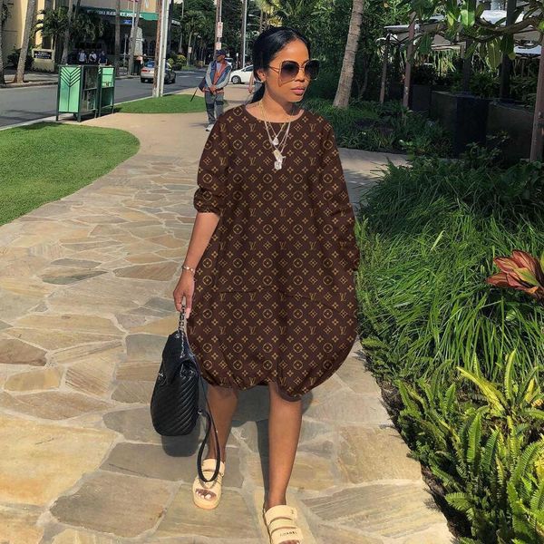 

мода женское платье печати письма осень и зима женское платье с длинными рукавами печатное письмо платье 12262, Black;gray