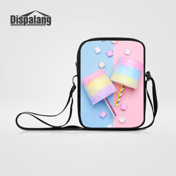 

dispalang женщины мини-курьерские сумки для путешествий зефир конфеты печати crossbody сумка для девочек-подростков женская сумка