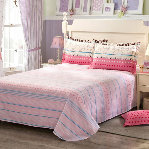 

home textile cotton bed sheet double pillowcase 3pcs bedsheet pillow covers flat sheet covers bed set home decor