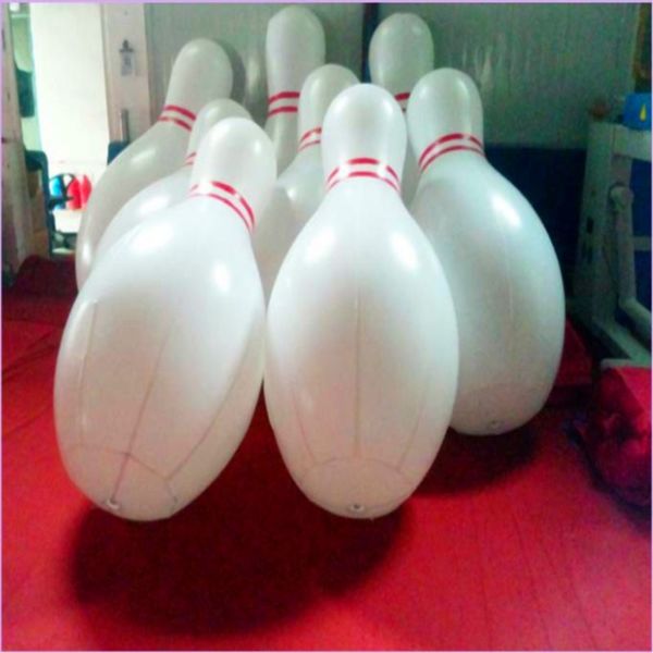

6 pieces lot 1.8m inflatable bowling ball inflatable human bowling sports human bowling pins with 1 pump