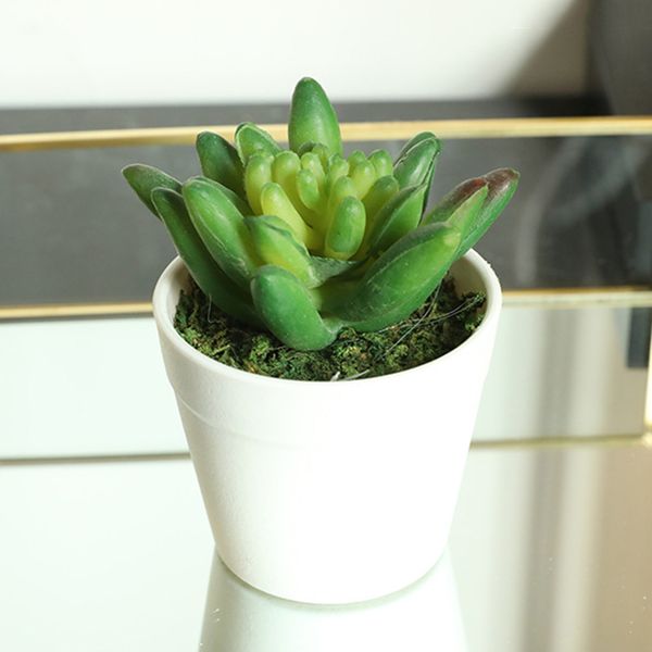 

mini artificial succulents plants fake succulent bonsai plastic flower decor