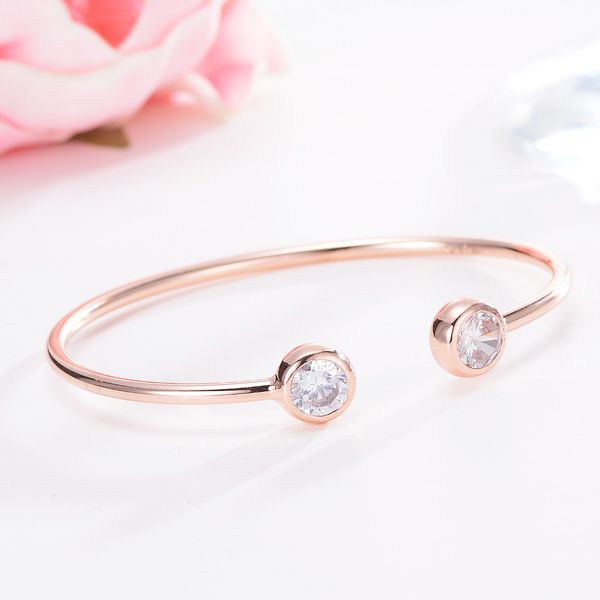 

popular rose gold stainless women bracelet bangle brand snap jewelry jewelry, Black