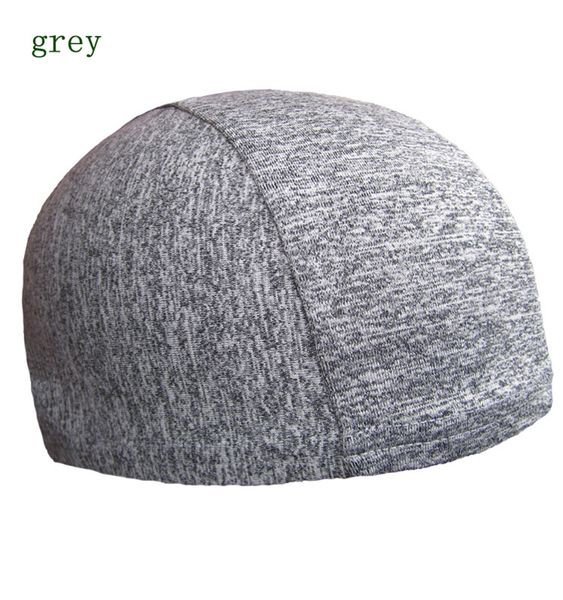 

dome cap helmet liner biker beanie hat mens bandanas turban hats riding hiking motorcycle head wrap caps quick-drying hat, Blue;gray