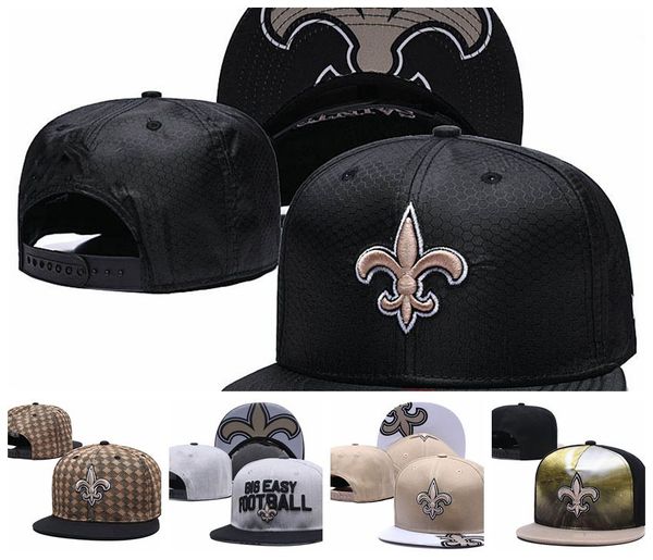 

Дешевые New Orleans Регулируемые шапки Saints Команды Логотип Шапка для вышивания Вязаны