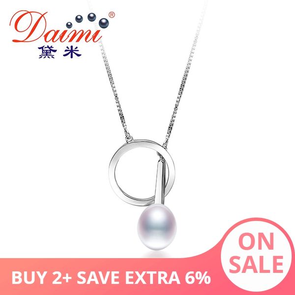 

daimi 9-10mm tear drop freshwater pearl 925 sterling silver pendant necklace design