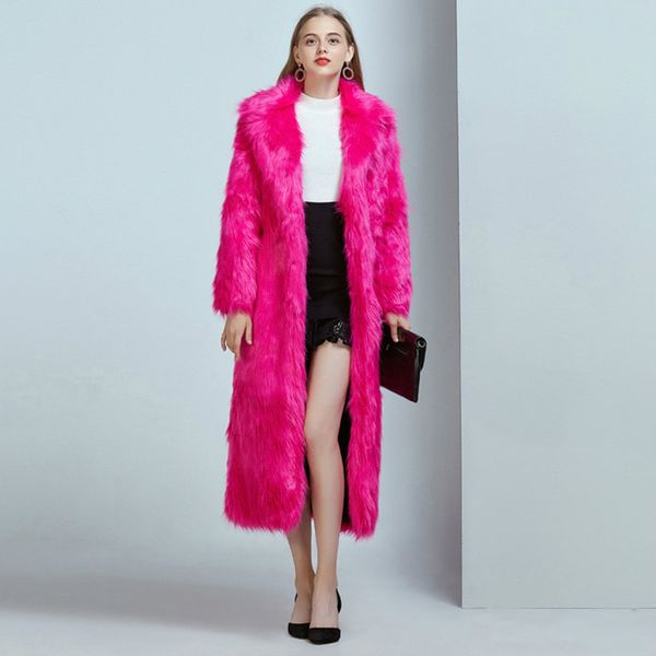 

women's fur & faux winter black coat women jacket for long 2021 casual autumn ladies