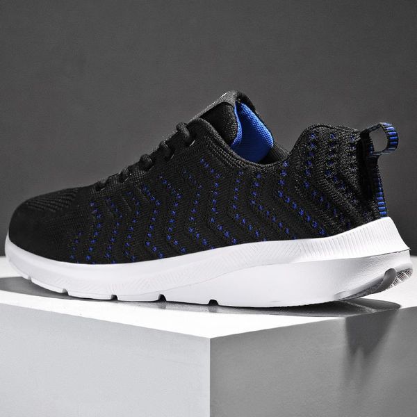 

2019 light running shoes comfortable casual men's sports shoes breathable non-slip wear-resistant outdoor hiking men's, Black