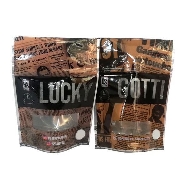 

Рюкзак Бойз повезло Готти майлара мешок упаковки газете мешки восковыми Packbackboyz упаковка высокого качества DHL бесплатно