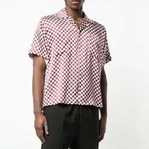 

19ss erd enfants riches deprimes t-shirt lattice shirt tee short sleeve street fashion t-shirt tooling holiday tee summer hfymtx585, White;black