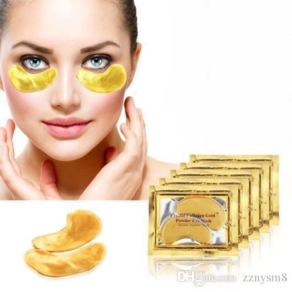 

2019 new crystal collagen gold powder eye mask golden mask stick to dark circles