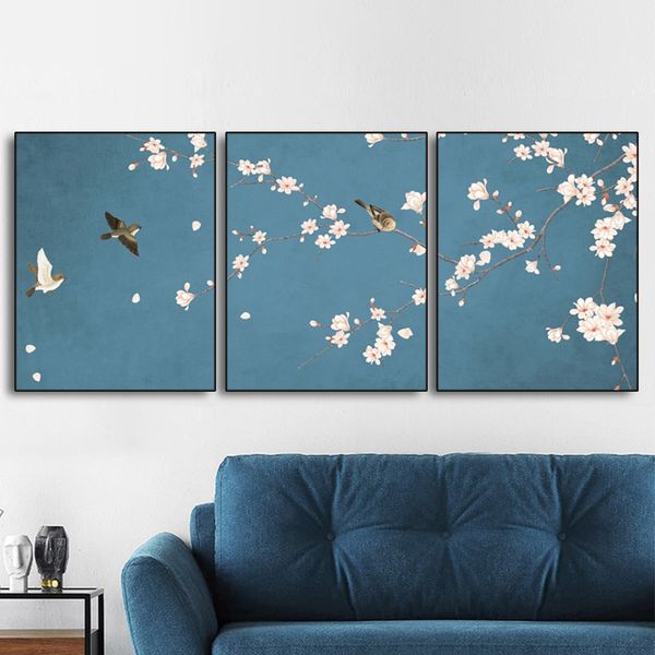 

chinese style wall pictures poster print canvas painting calligraphy decorative for living room bedroom home decor frameless