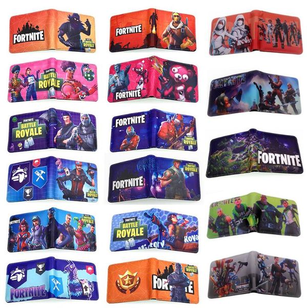 

Новая мода Fortnite Pattern искусственная кожа сложенный бумажник карты кошелек держате