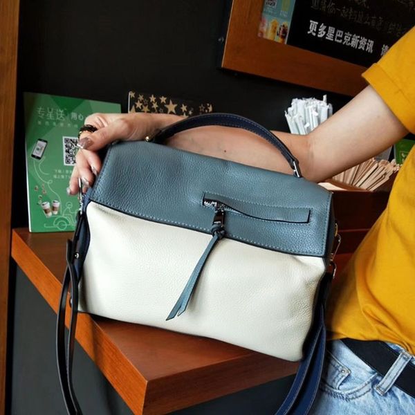 

кожа женская сумка 2019 новая мода рука коносамент плеча перекинул satchel