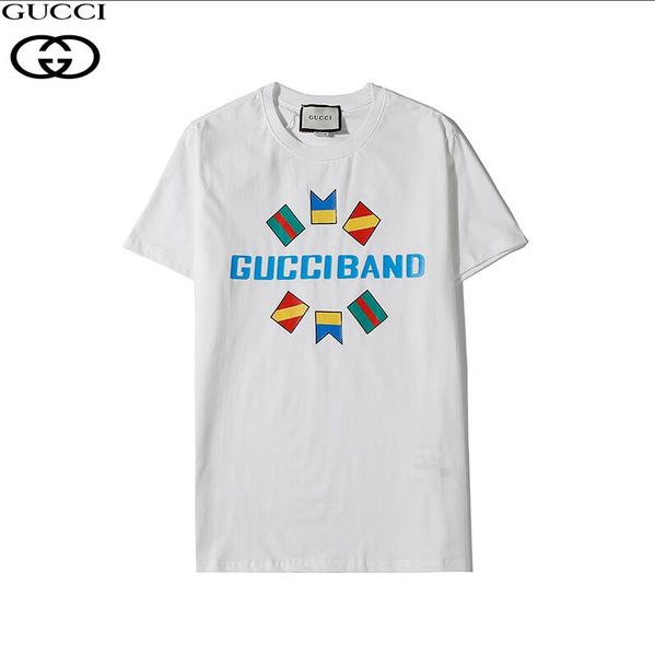 

2020 luxury mens designers t shirts summer t shirt crane printing designers t shirt hip hop fashion men women short sleeve tees size-02, White