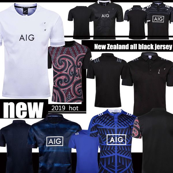 

black Rugby Jersey All New Zealand 19 20 Rugby World Cups NEW ZEALAND JERSEY National HOME JERSEY world cup 2019