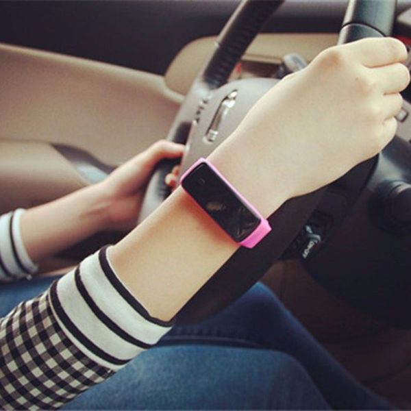 

children's sports electronic led bracelet watch silicone second generation explosions promotional gifts watches manufacturers wh, Slivery;brown