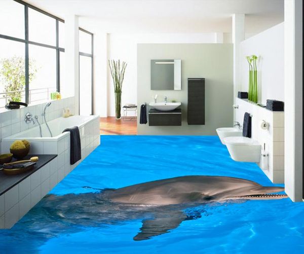 

self-adhesive] 3d dolphin 1778 floor wallpaper mural wall print decal wall murals