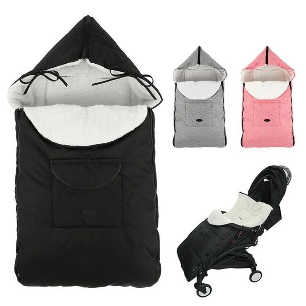 

winter warm stroller sleep bag for baby kids universal soft plush liner infant pushchair sleeping bag pram stroller accessories