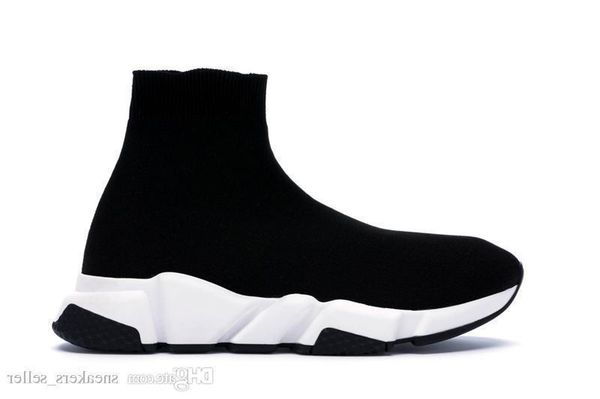 

boxdesigner with 2019 sneakers speed trainer runner black red triple black fashion flat socks boots casual shoes size 36-48