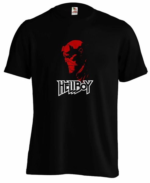 

hellboy demon geek t-shirt tee new fashion t shirt brand hip hop print men tee shirt high quality, White;black