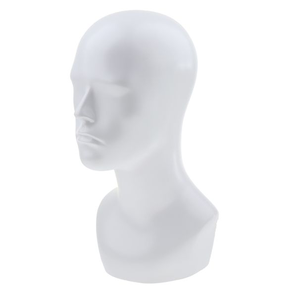 

white male mannequin manikin head glasses caps wigs jewelry display stand