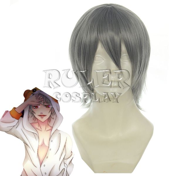 

short layered anime hitman reborn gokudera hayato cosplay wig, Black