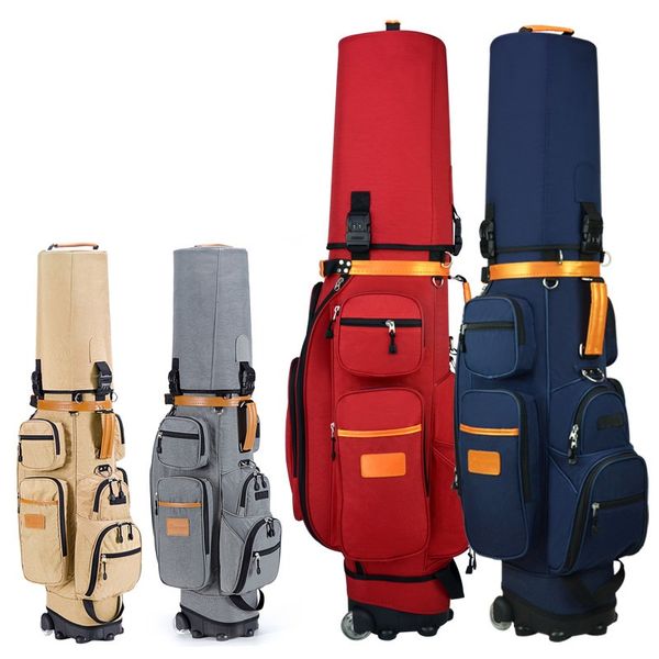 

authentic multifunctional golf standard bag wheel golf caddy viation bag men big capacity ball package pulley golfbag d0644
