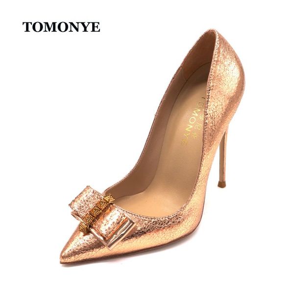 

tomonye rose gold bursting pattern pointed toe stud bowknot butterfly office lady performing pole dancing 120mm high heel shoes, Black