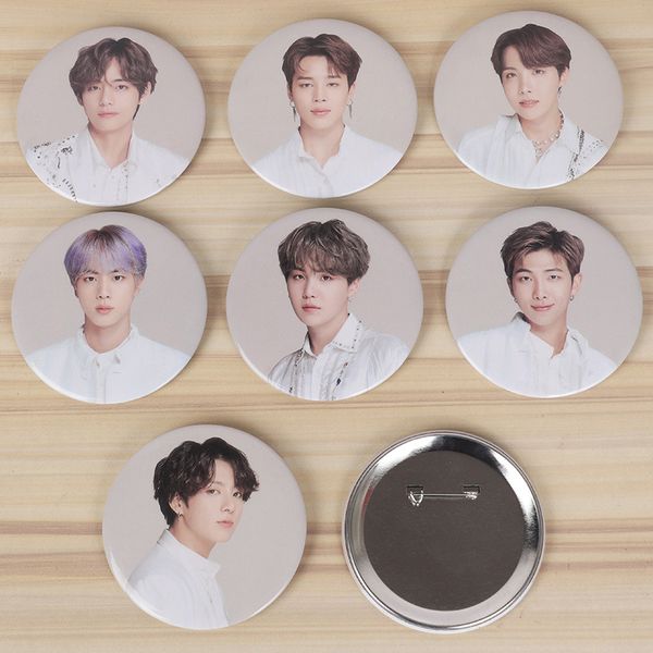 

горячая поп bangtan мальчики окончательной фм корея большой сплав брошь баже коллекции lu7019, Gray