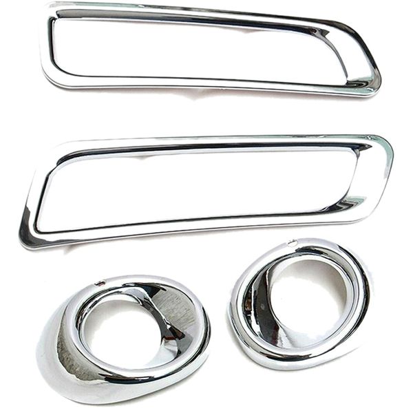 

for mitsubishi outlander 2013 2014 chrome front rear fog light foglight lamp cover trim bumper protector decoration car styling