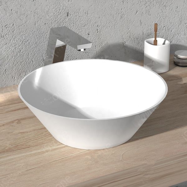 2019 400x400x130mm Bathroom Round Countertop Wash Sink Fashionable