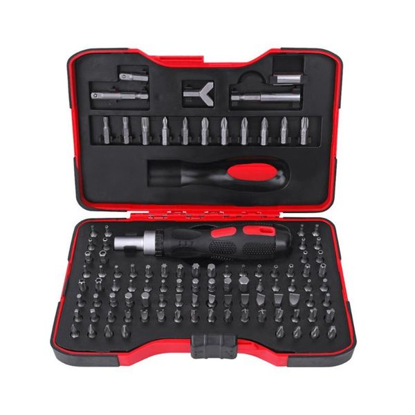 

101pcs ratchet набор отверток хром-ванадиевой стали отвертка head set прямой крест hex pattern ремонт аксессуары