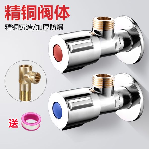 

copper triangle valve and cold water lengthen toilet toilet water heater character valve into two angle