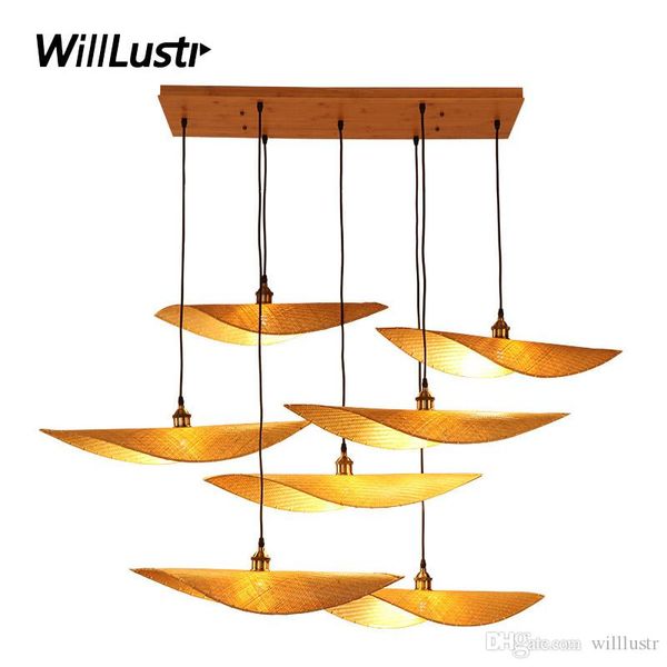 

chinese bamboo pendant lamp handmade wood seagull suspension light l bistro restaurant teahouse zen cafe bar creative hanging lighting
