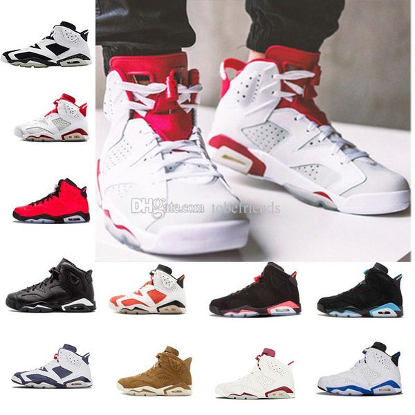 

2019 infrared bred 6 6s mens basketball shoes 3m reflective bugs bunny tinker hatfield unc oreo men sports sneakers designer trainers us7-13