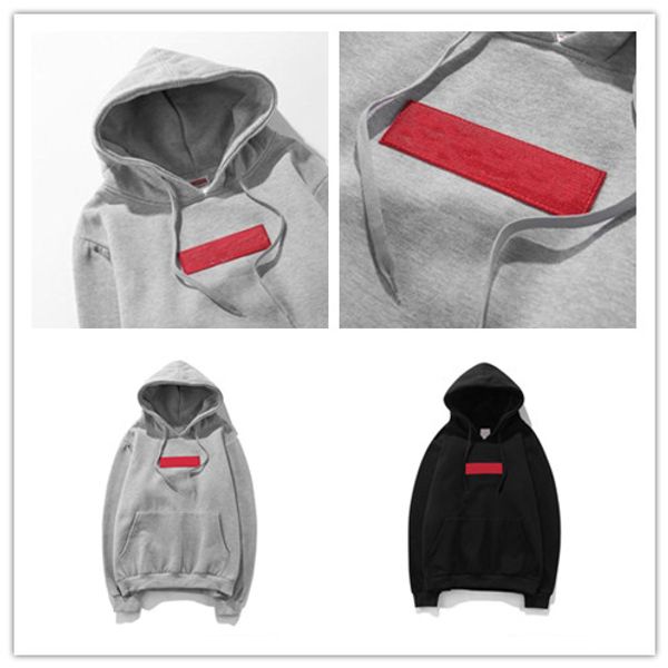 

2019 Sup Бренд Мужской Пуловер Толстовки Новый Классический Вышивка Красная Метка С